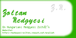 zoltan medgyesi business card